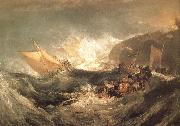 J.M.W. Turner The Wreck of a transport ship painting